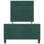 vidaXL Struttura Letto Verde Scuro 90x190 cm in Velluto vidaXL Struttura Letto Verde Scuro 90x190 cm in Velluto