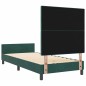 vidaXL Struttura Letto Verde Scuro 90x190 cm in Velluto vidaXL Struttura Letto Verde Scuro 90x190 cm in Velluto
