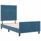 Struttura Letto vidaXL Blu Scuro 90x200 cm Velluto