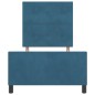Struttura Letto vidaXL Blu Scuro 90x200 cm Velluto