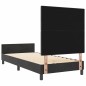 Rete letto vidaXL Nero 100x200 cm Velluto Rete letto vidaXL Nero 100x200 cm Velluto