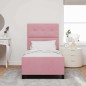 Struttura letto vidaXL Rosa 100x200 cm Velluto Struttura letto vidaXL Rosa 100x200 cm Velluto