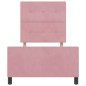 Struttura letto vidaXL Rosa 100x200 cm Velluto Struttura letto vidaXL Rosa 100x200 cm Velluto