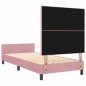 Struttura letto vidaXL Rosa 100x200 cm Velluto Struttura letto vidaXL Rosa 100x200 cm Velluto