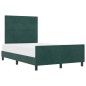 Struttura Letto vidaXL Verde Scuro 120x200 cm Velluto Struttura Letto vidaXL Verde Scuro 120x200 cm Velluto