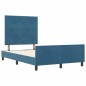 Struttura Letto vidaXL Blu Scuro 120x200 cm Velluto