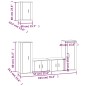 Set di Mobili Porta TV 5 pz Bianco Lucido in Legno Multistrato Set di Mobili Porta TV 5 pz Bianco Lucido in Legno Multistrato