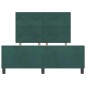 Struttura Letto in Velluto Verde Scuro 140x190 cm Struttura Letto in Velluto Verde Scuro 140x190 cm