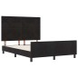 vidaXL Letto Nero 140x200 cm in Velluto