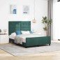 vidaXL Struttura del letto Verde Scuro 140x200 cm Velluto vidaXL Struttura del letto Verde Scuro 140x200 cm Velluto