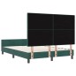 vidaXL Struttura del letto Verde Scuro 140x200 cm Velluto vidaXL Struttura del letto Verde Scuro 140x200 cm Velluto