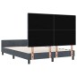 Rete letto vidaXL Grigio scuro 160x200 cm Velluto Rete letto vidaXL Grigio scuro 160x200 cm Velluto