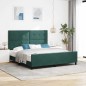 vidaXL Struttura Letto Verde Scuro 180x200 cm Velluto vidaXL Struttura Letto Verde Scuro 180x200 cm Velluto