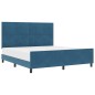 vidaXL Struttura del Letto Blu Scuro 180x200 cm in Velluto vidaXL Struttura del Letto Blu Scuro 180x200 cm in Velluto