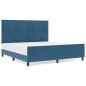 vidaXL Struttura del Letto Blu Scuro 180x200 cm in Velluto vidaXL Struttura del Letto Blu Scuro 180x200 cm in Velluto