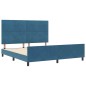 vidaXL Struttura del Letto Blu Scuro 180x200 cm in Velluto vidaXL Struttura del Letto Blu Scuro 180x200 cm in Velluto