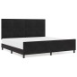 vidaXL Struttura del Letto Nera 200x200 cm in Velluto
