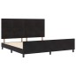 vidaXL Struttura del Letto Nera 200x200 cm in Velluto