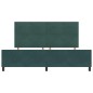 vidaXL Letto Verde Scuro 200x200 cm Velluto