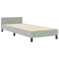 Struttura del letto vidaXL Grigio chiaro 80x200 cm Velluto