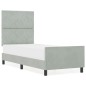 Struttura del letto vidaXL Grigio chiaro 80x200 cm Velluto
