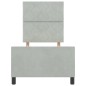 Struttura del letto vidaXL Grigio chiaro 80x200 cm Velluto