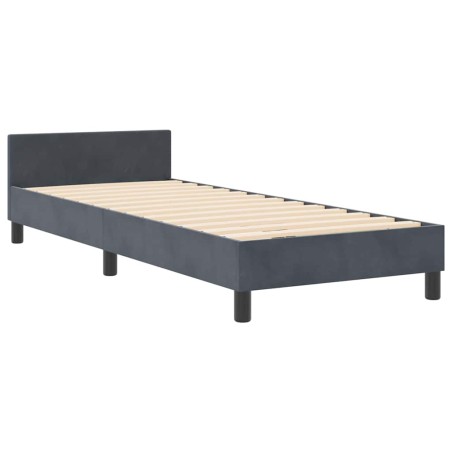 vidaXL Letto Grigio Scuro 80x200 cm in Velluto