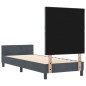 vidaXL Letto Grigio Scuro 80x200 cm in Velluto