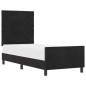 Struttura del letto vidaXL Nera 80x200 cm in Velluto