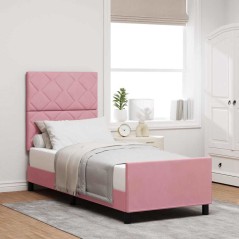 vidaXL Letto Rosa 80x200 cm Velluto