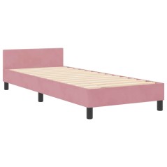 vidaXL Letto Rosa 80x200 cm Velluto