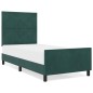 vidaXL Struttura Letto Verde Scuro 90x190 cm Velluto vidaXL Struttura Letto Verde Scuro 90x190 cm Velluto