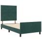 vidaXL Struttura Letto Verde Scuro 90x190 cm Velluto vidaXL Struttura Letto Verde Scuro 90x190 cm Velluto