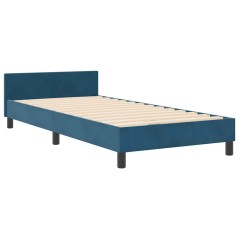 Letto vidaXL Blu Scuro 90x190 cm Velluto
