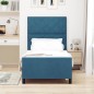 Letto vidaXL Blu Scuro 90x190 cm Velluto Letto vidaXL Blu Scuro 90x190 cm Velluto