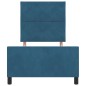 Letto vidaXL Blu Scuro 90x190 cm Velluto Letto vidaXL Blu Scuro 90x190 cm Velluto
