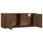 Set Mobili Porta TV 3 pz Rovere Marrone in Legno Multistrato Set Mobili Porta TV 3 pz Rovere Marrone in Legno Multistrato