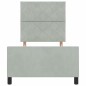 vidaXL Letto Grigio Chiaro 90x200 cm in Velluto