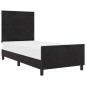 Struttura Letto vidaXL Nera 100x200 cm in Velluto