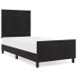 Struttura Letto vidaXL Nera 100x200 cm in Velluto
