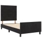 Struttura Letto vidaXL Nera 100x200 cm in Velluto