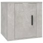 Set di Mobili Porta TV 2 pz Grigio Cemento in Legno Multistrato Set di Mobili Porta TV 2 pz Grigio Cemento in Legno Multistrato