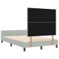 Struttura Letto vidaXL Grigio Chiaro 120x190 cm Velluto