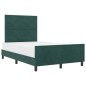 Struttura del letto vidaXL Verde Scuro 120x190 cm Velluto