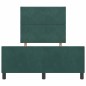 Struttura del letto vidaXL Verde Scuro 120x190 cm Velluto