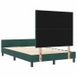 Struttura del letto vidaXL Verde scuro 120x200 cm Velluto