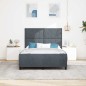 Struttura del letto in velluto grigio scuro vidaXL 140x190 cm Struttura del letto in velluto grigio scuro vidaXL 140x190 cm