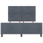 Struttura del letto in velluto grigio scuro vidaXL 140x190 cm Struttura del letto in velluto grigio scuro vidaXL 140x190 cm