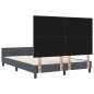 Struttura del letto in velluto grigio scuro vidaXL 140x190 cm Struttura del letto in velluto grigio scuro vidaXL 140x190 cm