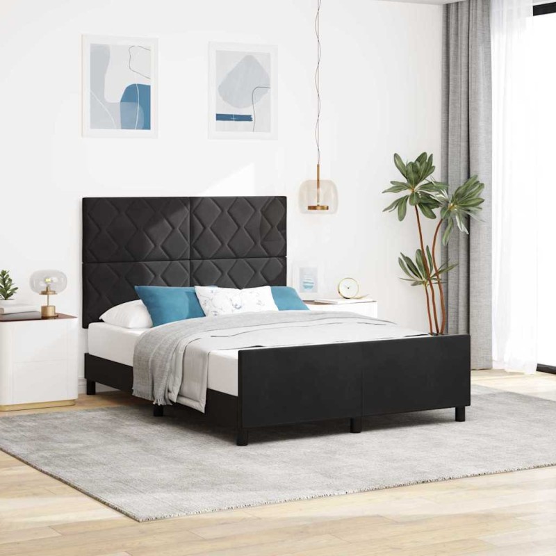 lettovidaXL Nero 140x190 cm Velluto